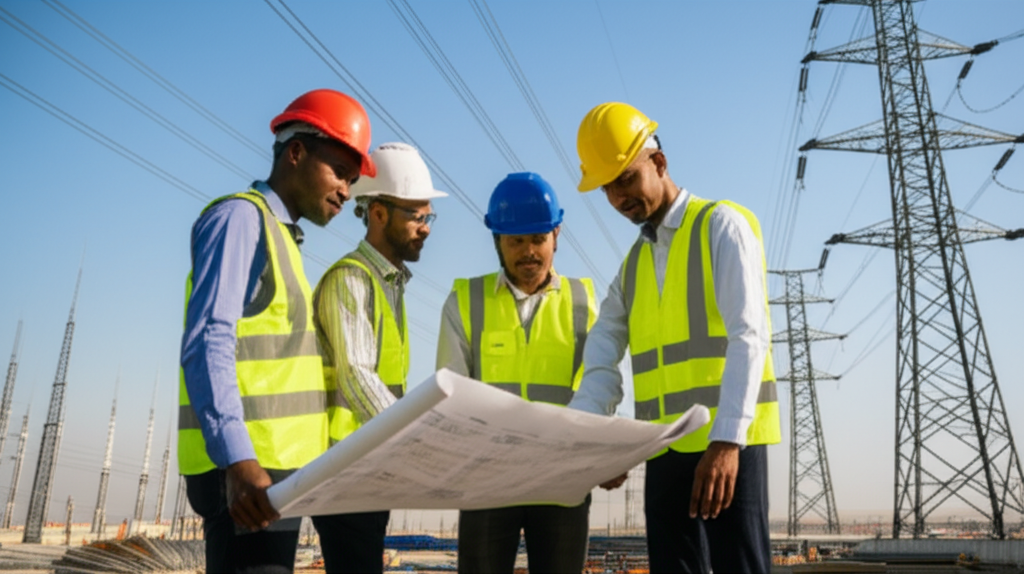 Team of engineers